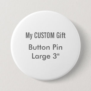 Aangepast, bedrukt 3-inch grote ronde Button badge
