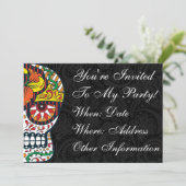 Aangepast bedrukte bloemen Mexicaanse suikerschede Kaart (Staand voorkant)