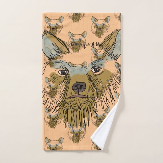 Aangepast beer bad handdoek (Handdoek)
