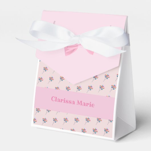 Aangepast Beer en ballonnen Bedankdoosjes (Voorkant Zijde)