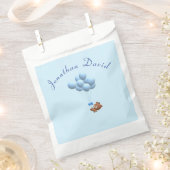 Aangepast Beer en ballonnen Bedankzakje (Geknipt)