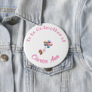 Aangepast Beer en ballonnen Ronde Button 4,0 Cm