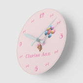 Aangepast Beer en ballonnen Ronde Klok (Hoek)