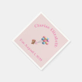 Aangepast Beer en ballonpapier Servet (Hoek)