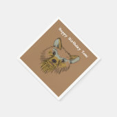 Aangepast beer gezichtsveld servet (Hoek)