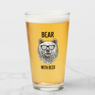 Aangepast BEER MET BIER Mannen Grappige Gag Gift v Glas
