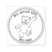 Aangepast Beer voor docent Compliment Geëigend Rub Zelfinktende Stempel (Design)
