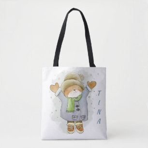 Aangepast Beer winter Tote Bag