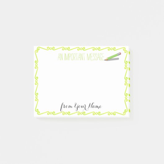 Aangepast "Belangrijke Post-it® notes bericht" (Voorkant)