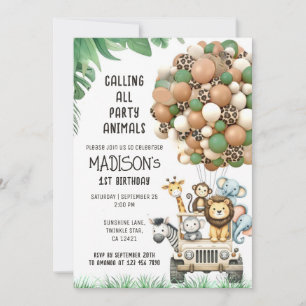 Aangepast bellen All Green White Balloon thema Kaart
