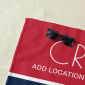 Aangepast bemanningskapitein Nautical Sailboat Anc Strandlaken (In situ)