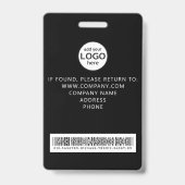 Aangepast bemanningslid barcode-evenement marmerba badge (Achterkant)