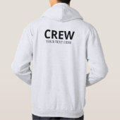 Aangepast bemanningslid Voeg hier Logo tekst toe M Hoodie (Achterkant)