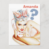 Aangepast, ben je mijn bruidsmeisje? uitnodiging briefkaart (Voorkant)