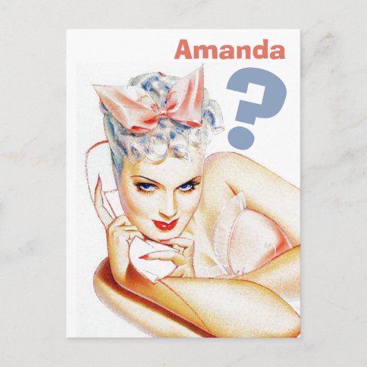 Aangepast, ben je mijn bruidsmeisje? uitnodiging briefkaart (Voorkant)