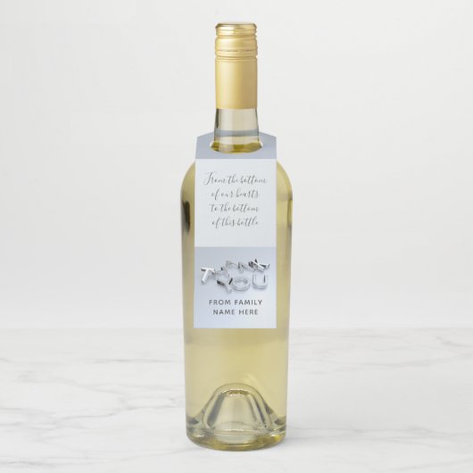 Aangepast Bericht Bedankt Fles Labels (Op fles)