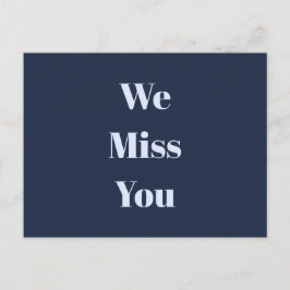 Aangepast bericht bij de marine blauw en Bleek hem Briefkaart