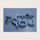 Aangepast bericht Blauw Hartelijk dank Visitekaartjes (Voorkant)