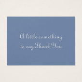 Aangepast bericht Blauw Hartelijk dank Visitekaartjes (Achterkant)
