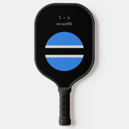 Aangepast bericht Botswana Vlag Pickleball Paddle