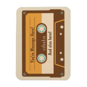 Aangepast bericht Cassettebandje ijskastmagneet Magneet (Verticaal)