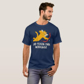 Aangepast bericht Cat Cupid Valentijnsdag Graphic T-shirt (Voorkant volledig)