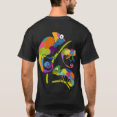 Aangepast bericht Chameleons Graphic T-shirt (Achterkant)
