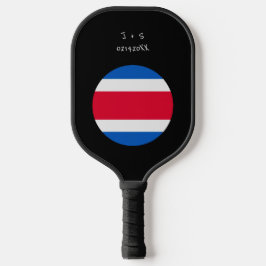 Aangepast bericht Costa Rica Vlag Pickleball Paddle