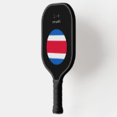Aangepast bericht Costa Rica Vlag Pickleball Paddle (Links)