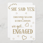 Aangepast bericht dat we hebben ingediend aankondiging (Voorkant / Achterkant)