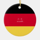 Aangepast bericht Duitsland Vlag Keramisch Ornament (Voorkant)