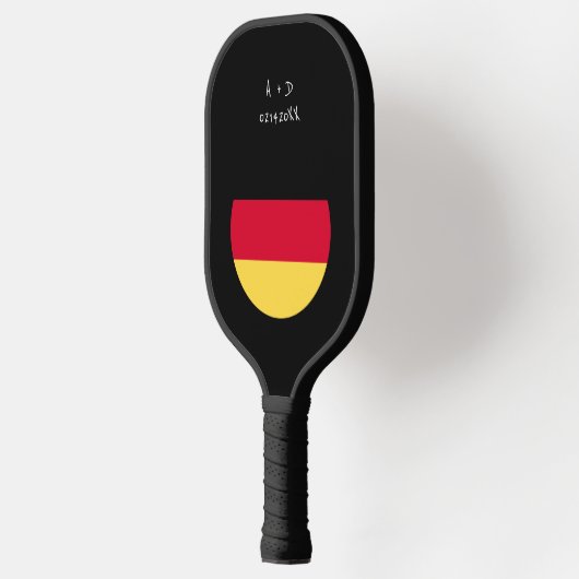 Aangepast bericht Duitsland Vlag Pickleball Paddle (Links)