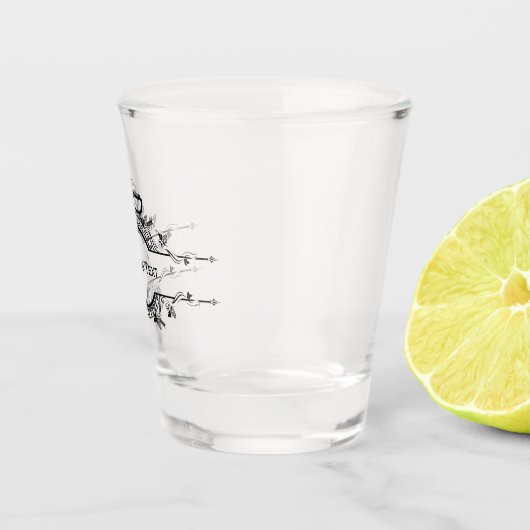 Aangepast Bericht Gepersonaliseerde Shot Glass Shot Glas (Rechts)