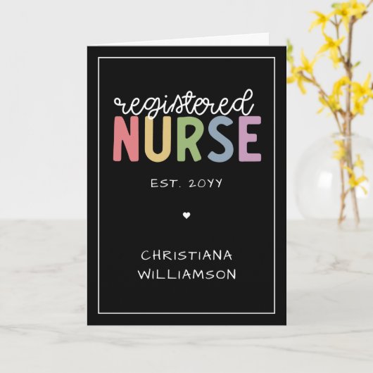 Aangepast bericht geregistreerd zuster RN Afstuder Kaart (Gele Bloem)