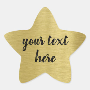Aangepast bericht Gold Award Ster Sticker