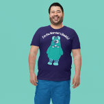 Aangepast bericht Goofy Monster Graphic T-shirt<br><div class="desc">Dit leuke grafische t-shirt heeft een schattige afbeelding van een gek ogend monster met je eigen aangepaste slogan hierboven in vet wit belettering.</div>