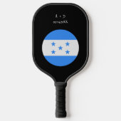 Aangepast bericht Honduras Vlag Pickleball Paddle (Voorkant)
