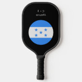 Aangepast bericht Honduras Vlag Pickleball Paddle (Achterkant)
