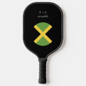 Aangepast bericht Jamaica vlag Pickleball Paddle (Achterkant)
