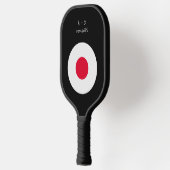 Aangepast bericht Japan vlag Pickleball Paddle (Links)