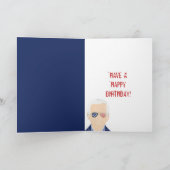 Aangepast bericht Joe Biden Grappige Verjaardag Kaart (Binnen)