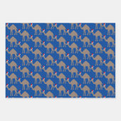 Aangepast bericht kerstkameel bevestigen inpakpapier vel (Voorkant)