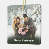 Aangepast bericht Kerstmis Keramisch Ornament (Links)