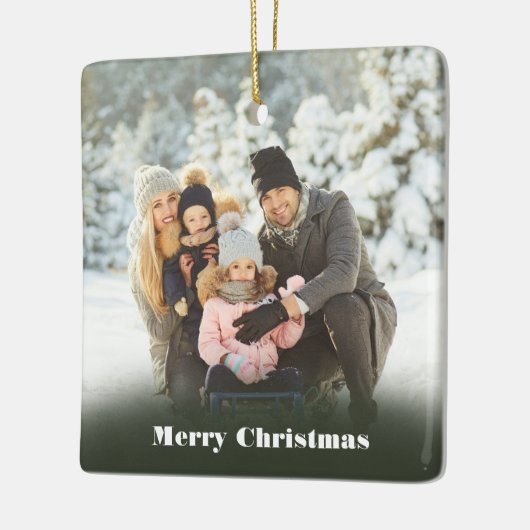 Aangepast bericht Kerstmis Keramisch Ornament (Links)