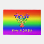 Aangepast bericht, LGBT Rainbow Pride Phoenix Risi Deurmat (Voorkant)
