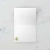 Aangepast bericht met Amish Quilt-patroon Bedankkaart (Binnen)