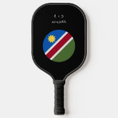 Aangepast bericht Namibië Vlag Pickleball Paddle (Voorkant)
