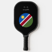 Aangepast bericht Namibië Vlag Pickleball Paddle (Achterkant)