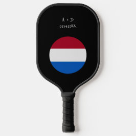 Aangepast bericht Nederlandse vlag Pickleball Paddle