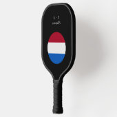 Aangepast bericht Nederlandse vlag Pickleball Paddle (Links)
